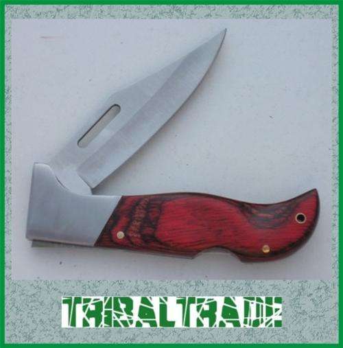 CHASER LOCK KNIFE - Rosewood Finish Handle and Stainless Steel Blade.