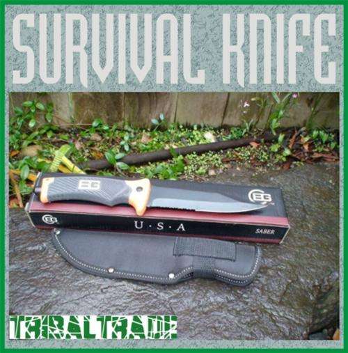COLUMBIA BG TACTICAL SURVIVAL KNIFE - Great for outdoor use - *** USA COLUMBIA ***