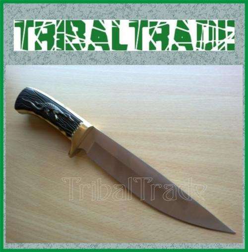 "CROC HUNTER" KNIFE - Stainless Steel Fixed Blade - Nylon sheath. * ABSOLUTELY WORTH IT!! *