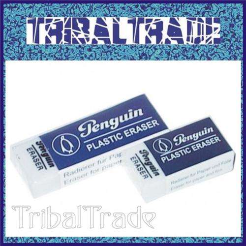 60 Units to Go!! PENGUIN PLASTIC ERASER - Paper & Film - FREE COMBINED SHIPPING!!