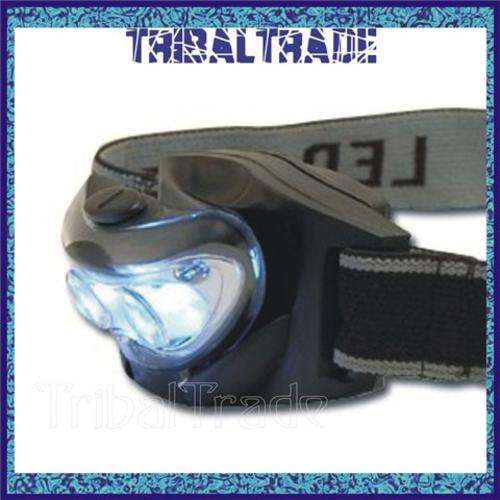 8 to GO! LED PANDELYGTE HEADLAMP - 3 LED's (2 White & 1 Red for Night View) - ADJUSTABLE HEADSTRAP.
