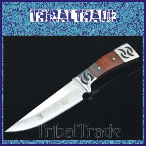 2 to GO!! COLUMBIA A06 KAZERA FIXED BLADE KNIFE - Nylon Pouch - SOLID 260mm Length!! SHARP!!