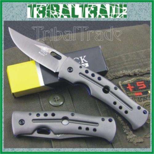 3 to GO!! BUCK DA4 TACTICAL KNIFE - Titanium Plated Blade, Steel Handle, Pocket Clip & Liner Lock!!