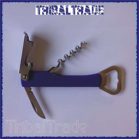 BOTTLE OPENER - Cork Screw, Gauge, Foil Cutter.