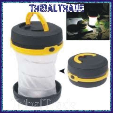 CAMPING OUTDOOR POP-UP LED FLASH-LIGHT LANTERN - Low, High & Strobe.