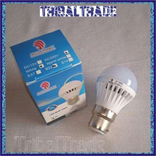 3W B22 BAYONET LED BULB - Energy Saving - Long Life - 20 available!!