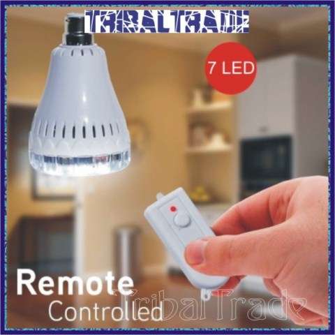 7LED BAYONET EMERGENCY RECHARGEABLE LAMP / BULB WITH REMOTE - 30 Available - PROMOTION!!