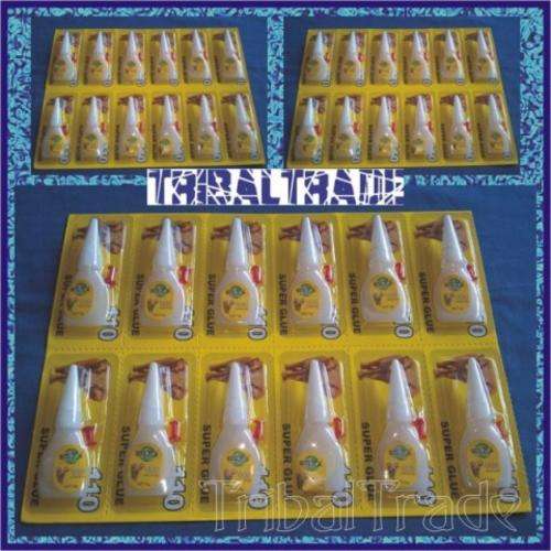 SUPER GLUE - 5g Tubes - EXTRA STRONG - Plastic, Metal, Wood, Rubber - 12 Tubes Per Sleeve - SALE!!