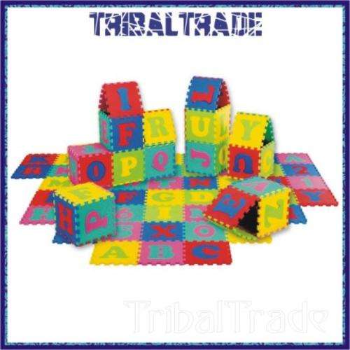 EVA INTERLOCKING PUZZLE FOAM MATS - 10 Mats in a Set - BIG BLOCKS!! Start Bidding!!