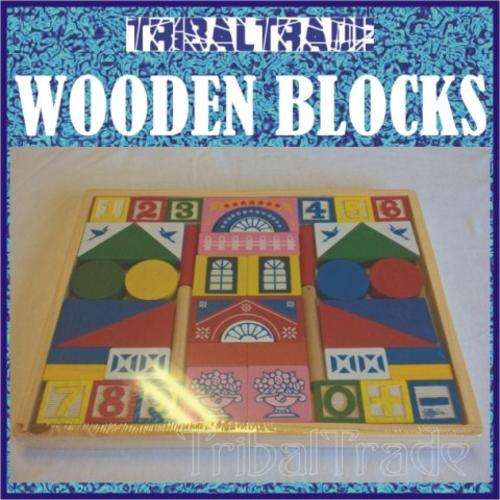 WOODEN BUILDING BLOCKS - 48 Piece!! - Get your Xmas Goodies ready!!