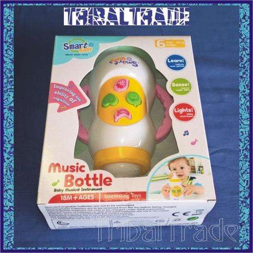MUSIC BOTTLE - Learn, Sense, Lights!! 18 Months +, 6 Sing-Along Songs - Flashing Lights - LIMITED!!