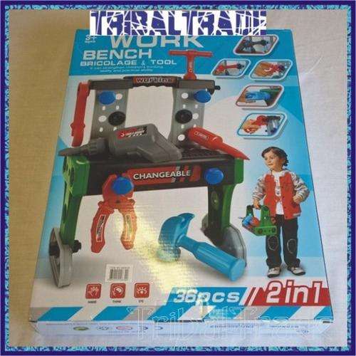 WORK BENCH & TOOLBOX - 36 Piece - 360 x 280 x 150 mm Assembled - 7 Sets to Go!! FINAL CLEARANCE!!