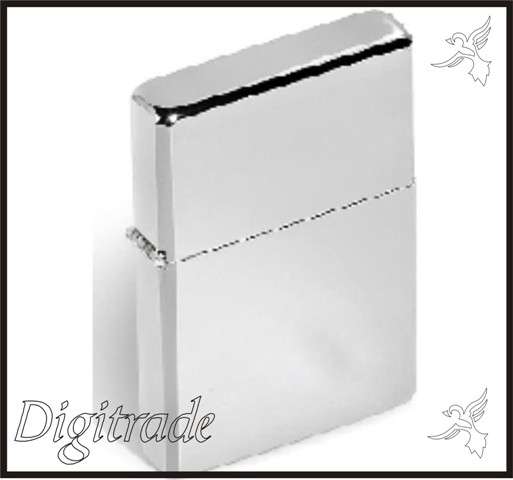 FLAME WINDPROOF LIGHTER - Brass with a polished chrome plating - Can be refilled!!!