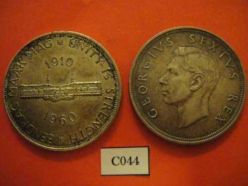 2 x RSA Crowns / 5 Shillings (50% Silver)