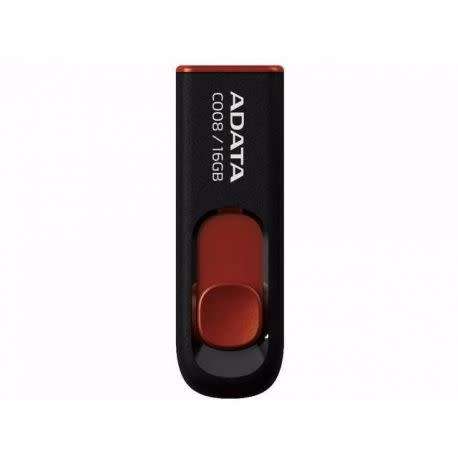 16GB Adata Capless Sliding Black and Red USB 2.0 Flash Drive