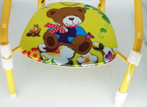 Baby Chair (Yellow with teddy bear design)
