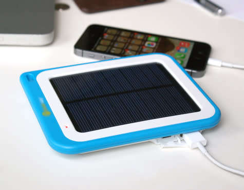 SOLAR POWERED SMARTPHONE AND TABLET CHARGER