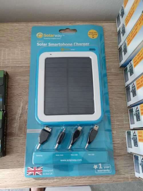 SOLAR POWERED SMARTPHONE AND TABLET CHARGER