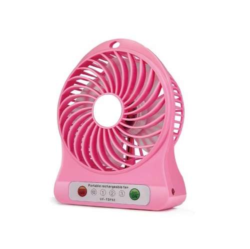 3 SPEED USB AND RECHARGEABLE BATTERY MINI DESK FAN