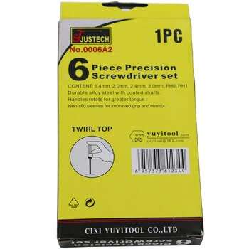 JUSTTECH 6-PIECE PRECISION SCREWDRIVER SET