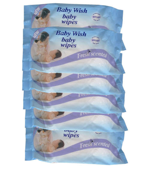BABY WISH BABY WIPES BULK (6 x PACKS OF 80 WIPES)