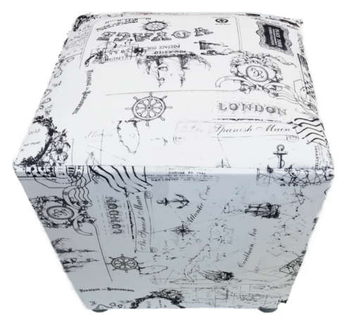 OTTOMAN (39cm x 42cm x 39cm) BEAUTIFUL DESIGN
