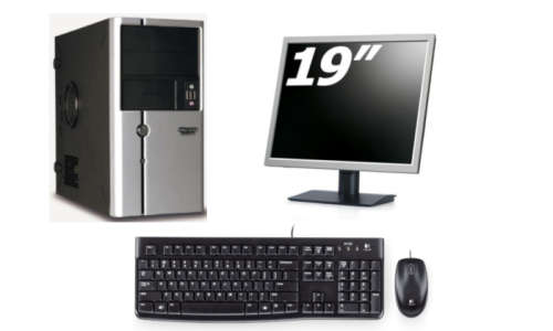 MECER - CORE i3 WITH 19 INCH MONITOR, KEYBOARD, MOUSE AND CABLES