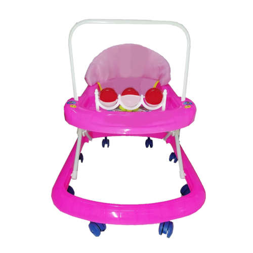 WALKING RING (PINK) - EXTRA WIDE BASE - MULTI DIRECTIONAL WHEELS