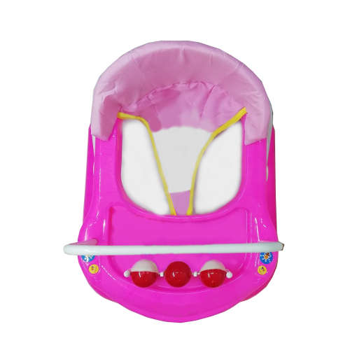 WALKING RING (PINK) - EXTRA WIDE BASE - MULTI DIRECTIONAL WHEELS
