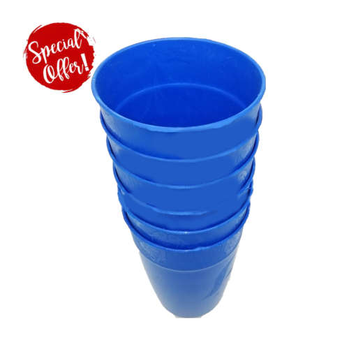 PLASTIC CUPS (SET OF 6) VARIOUS COLOURS