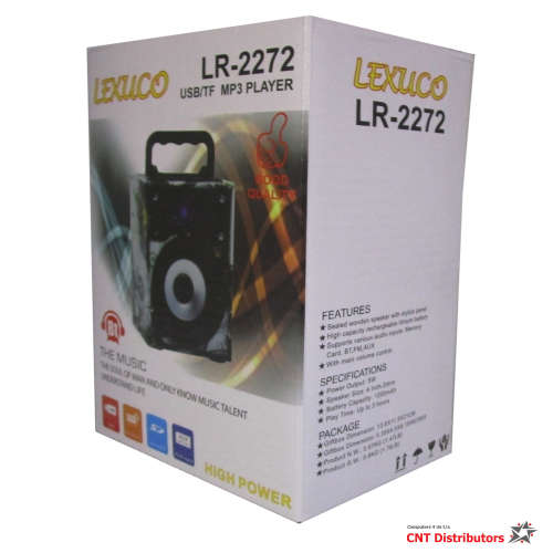 BLUETOOTH SPEAKER WITH BUILT IN RADIO (PLAY:  USB, FM, SD CARD)