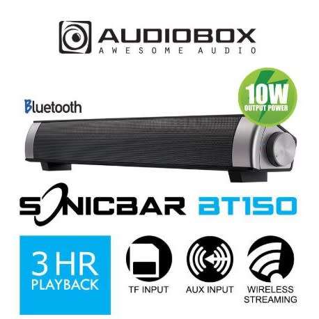 BT150 AUDIOBOX BLUETOOTH SONICBAR SOUNDBAR