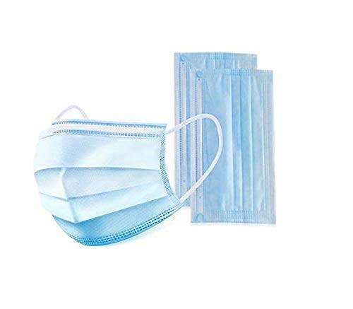 THREE LAYER FACE MASKS (PACK OF 50)