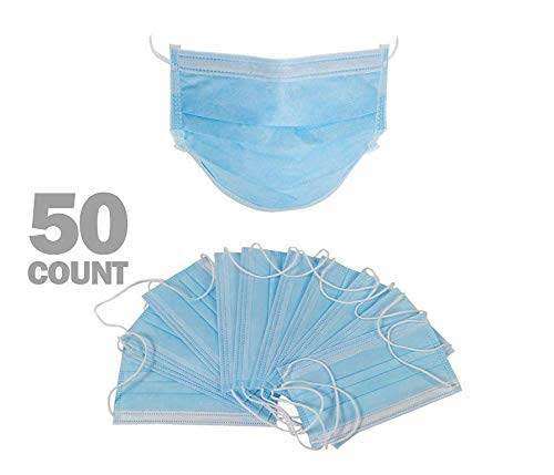 THREE LAYER FACE MASKS (PACK OF 50)