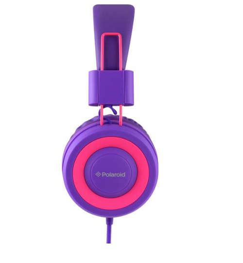 POLAROID FOLDABLE HEADPHONES (PINK & PURPLE)