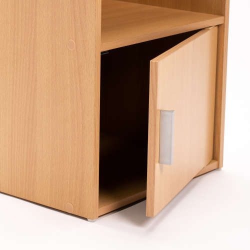 BEDSIDE TABLES (SET OF TWO) -  BEECH COLOUR