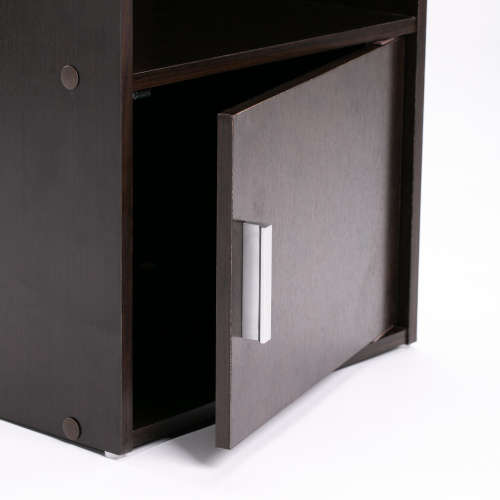 BEDSIDE TABLES (SET OF TWO) -  WENGE COLOUR