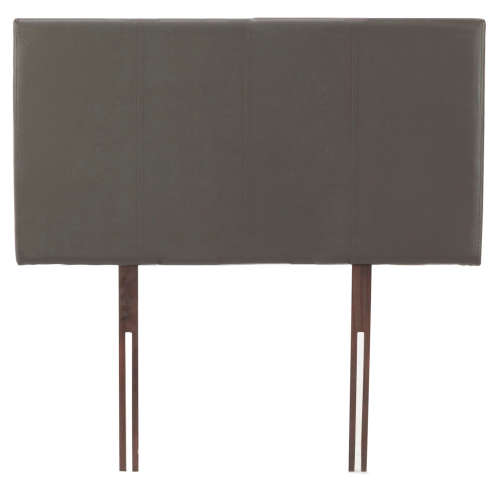 SINGLE BED HEADBOARD - BROWN - LEATHER TOUCH