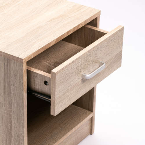 BEDSIDE TABLE -  LIGHT OAK COLOUR