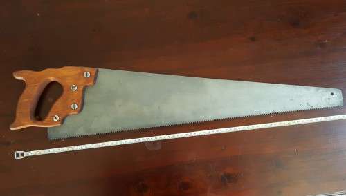 Restored Nicholson Hand Saw (Rip Cut)  USA