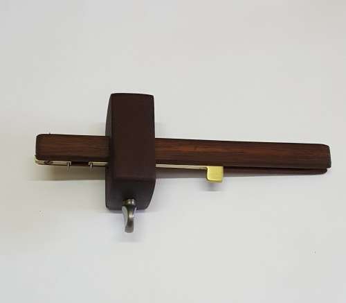 Combination Mortise Marking Gauge (With Slide Adjuster)  Wood & Brass - Restored & Functional