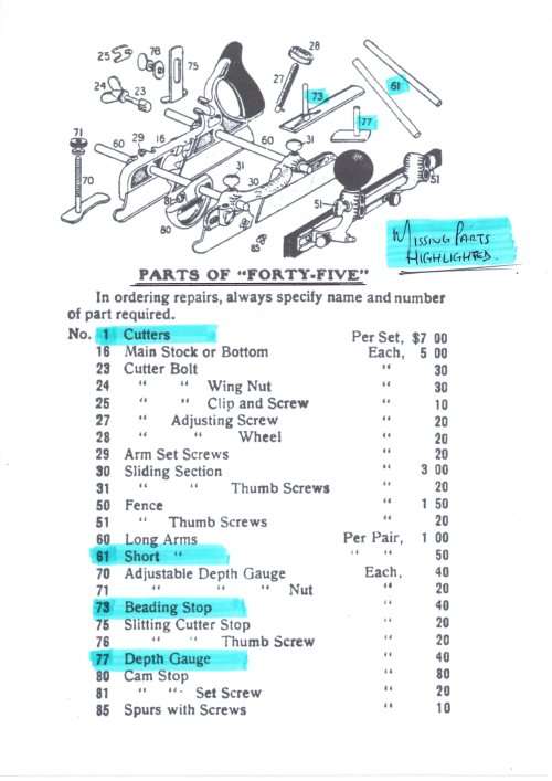 Clean Vintage Stanley 45  Near Complete