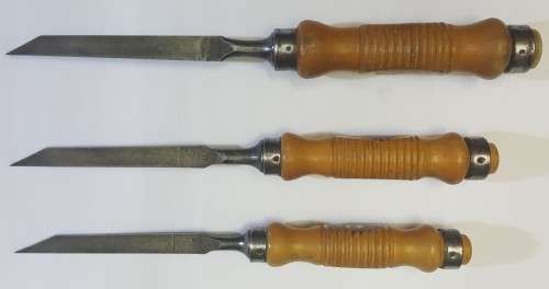 Very Rare - Bracht Mortise Chisels (Set of 3)