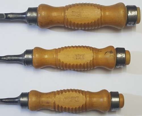 Very Rare - Bracht Mortise Chisels (Set of 3)