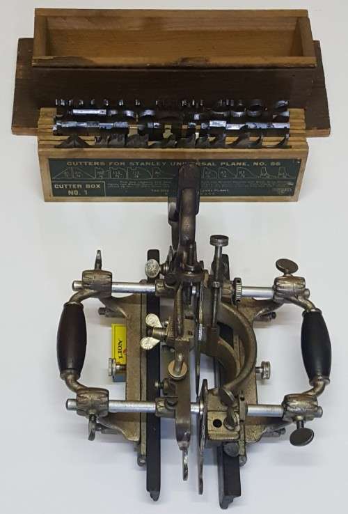 Vintage Stanley Sweetheart No. 55 Combination Plane - With Set Of Cutters