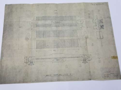 Remarkable and Rare  Vintage Maco Adjustable Template / Profile Gauge