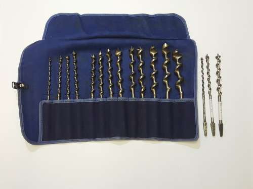 Excellent Set Of Morrison Limited Pidgeon Brand Auger Drill Bits (with extras)