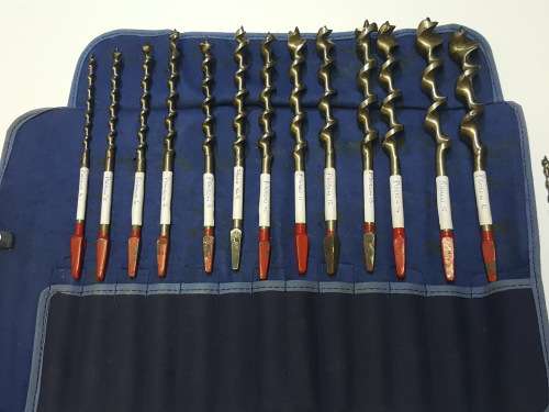 Excellent Set Of Morrison Limited Pidgeon Brand Auger Drill Bits (with extras)