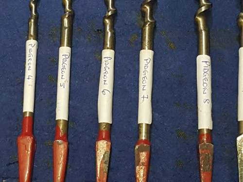 Excellent Set Of Morrison Limited Pidgeon Brand Auger Drill Bits (with extras)