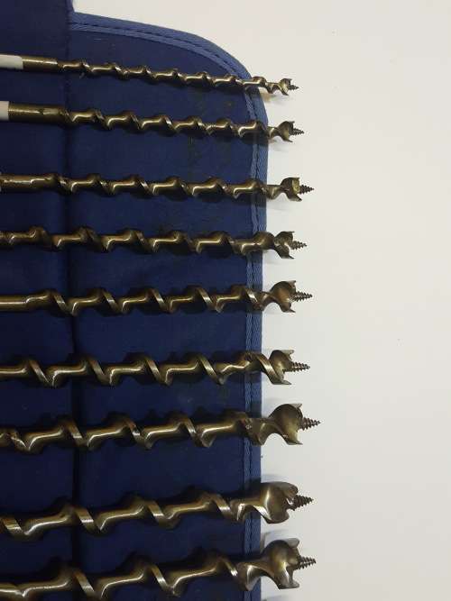 Excellent Set Of Morrison Limited Pidgeon Brand Auger Drill Bits (with extras)